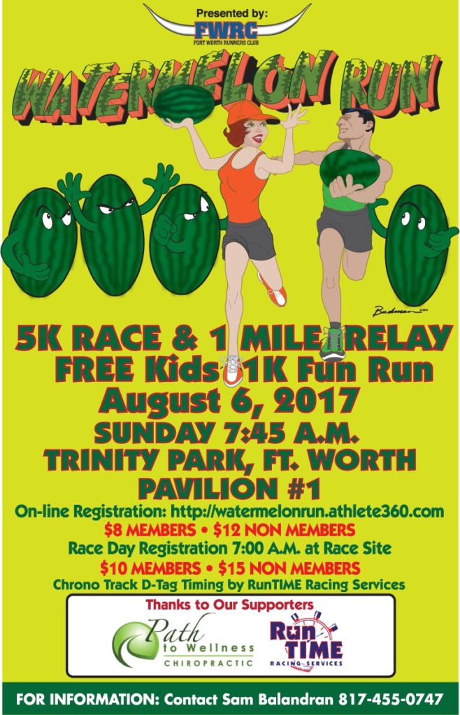 Watermelon 5k & 1Mile Relay Fort Worth Runners Club
